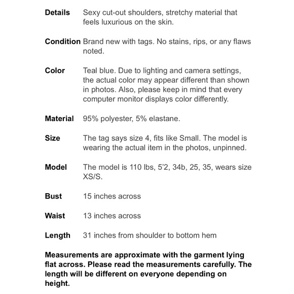 ASOS Teal Blue Cut-out Shorts Romper 4 S NWT - Picture 8 of 8
